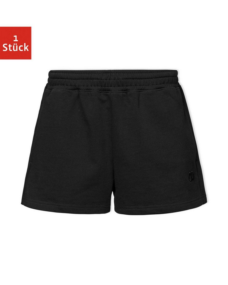 SNOCKS Trainingsshorts Kurze Sweatshorts für Damen aus Bio-Baumwolle (1-tlg) perfekt für den Sport, bequeme Passform, aus Bio-Baumwolle von SNOCKS