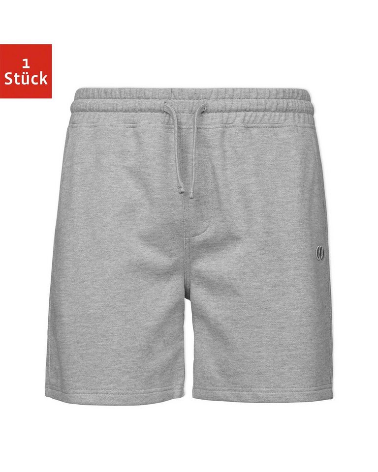 SNOCKS Trainingsshorts Kurze Sweatshorts für Herren aus Bio-Baumwolle (1-tlg) perfekt für den Sport, bequeme Passform, aus Bio-Baumwolle von SNOCKS
