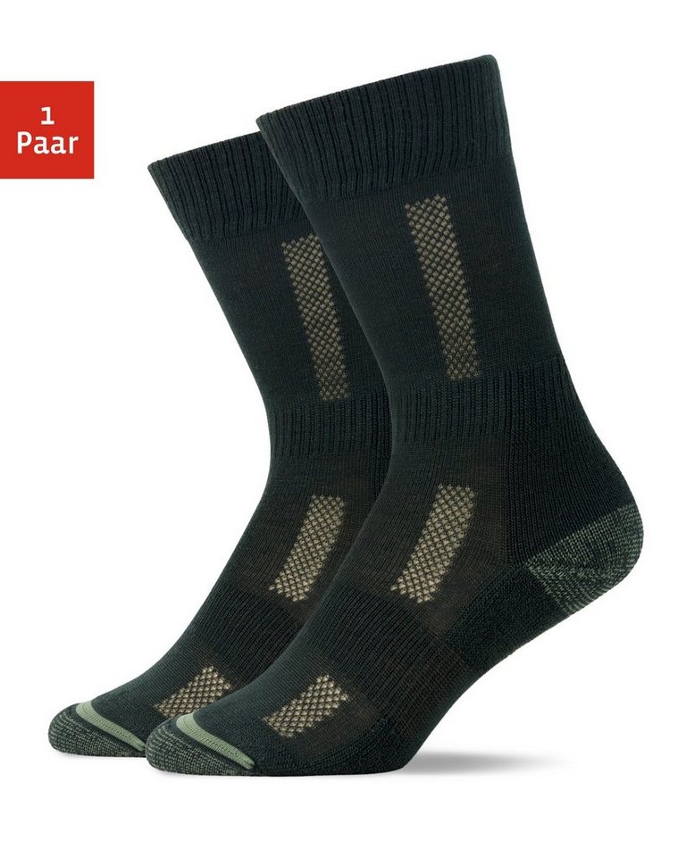 SNOCKS Wandersocken Hiking Socks für Damen & Herren (1-Paar) mit Merinowolle, garantiert keine Schweißfüße von SNOCKS