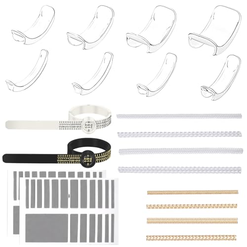 SNONESIY 18 Stück Ring Verkleinerung Unsichtbar Ringverkleinerer Unsichtbar Ringgrößenversteller für Jede Ringgröße Unsichtbarer Ringschutz für Männer und Frauen von SNONESIY