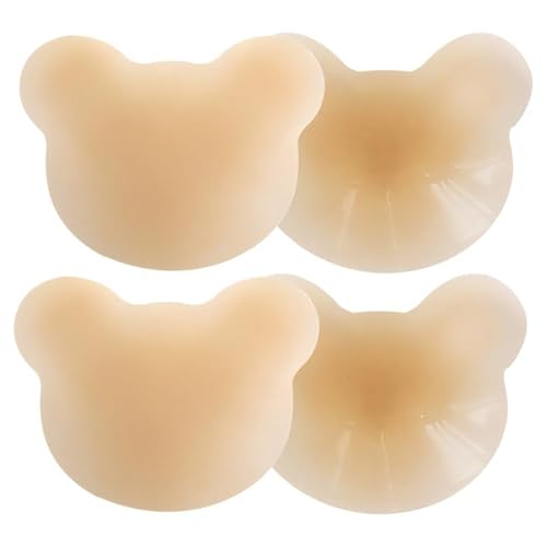 SNONESIY 2 Paar Push Up Klebe BH,Klebe BH Push Up,Selbstklebender,Partys,Abendessen (Helle Haut) von SNONESIY