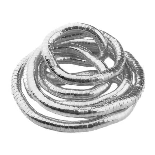 SNONESIY Biegbare Schlangenkette - Silber, Unisex, Casual, Tanz, Hip-Hop, Geschenk, 14 Zoll, Poliert von SNONESIY