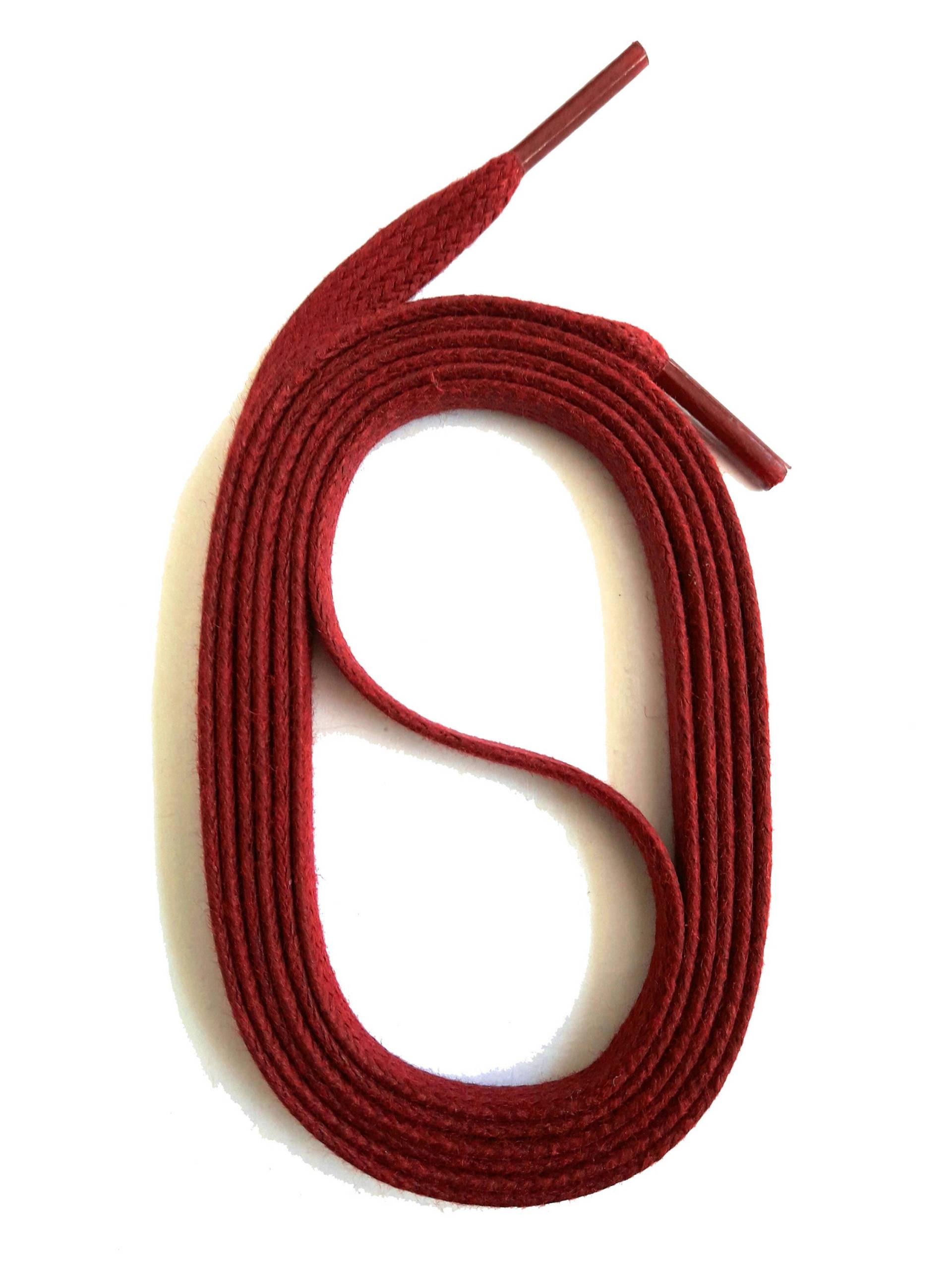 Snors - Schnürsenkel Gewachste Flachsenkel Dunkelrot, 4 Längen, 6mm Breit, Flach Snors - Schnürsenkel Gewachste Flachsenkel Dunkelrot, 4 Längen, 6mm Breit, Flach von SNORSshoefriends