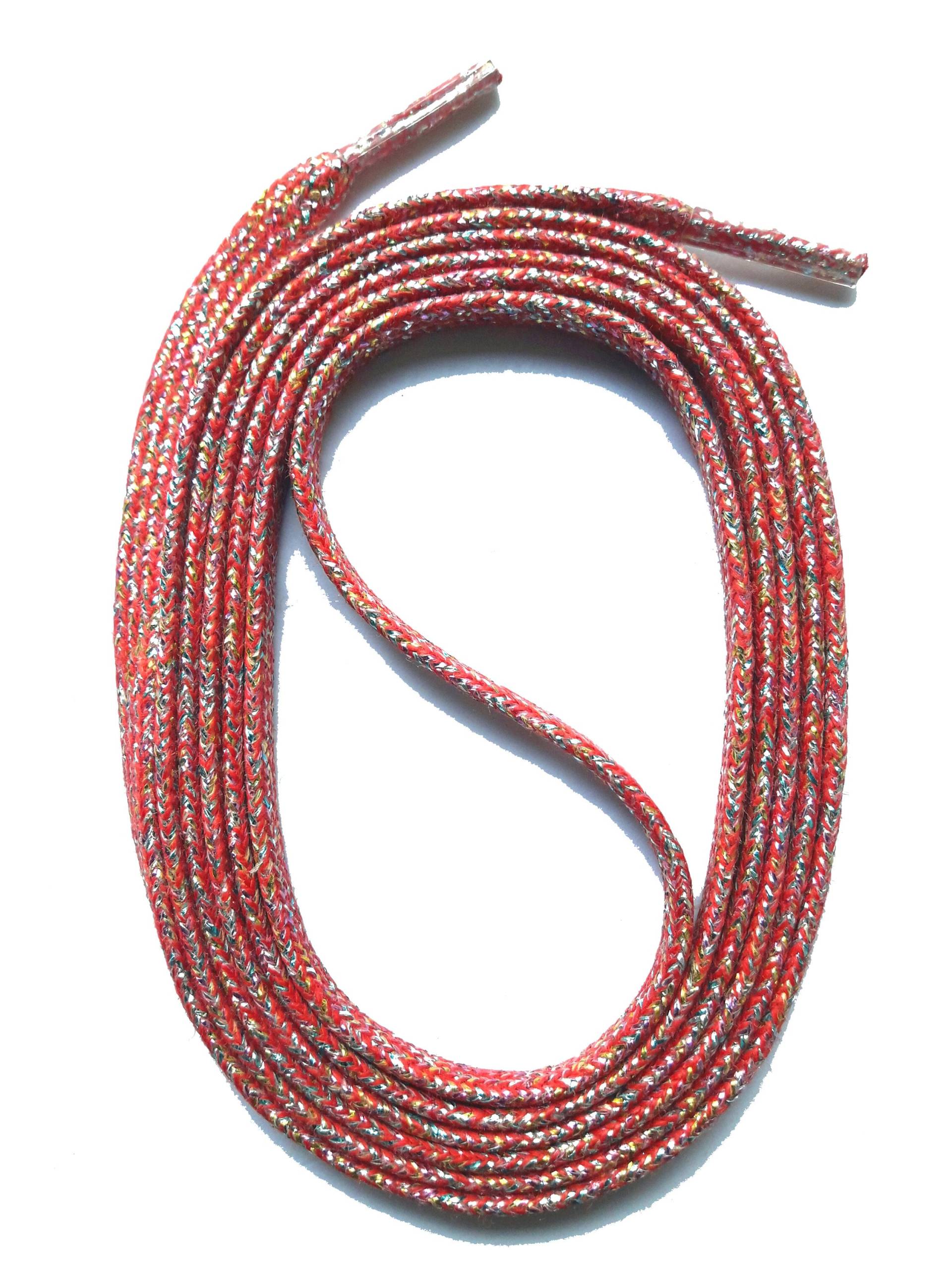 Snors - Schnürsenkel Glitzer Flachsenkel Rot 130cm, Ca. 5mm Snors - Schnürsenkel Glitzer Flachsenkel Rot 130cm, Ca. 5mm von SNORSshoefriends
