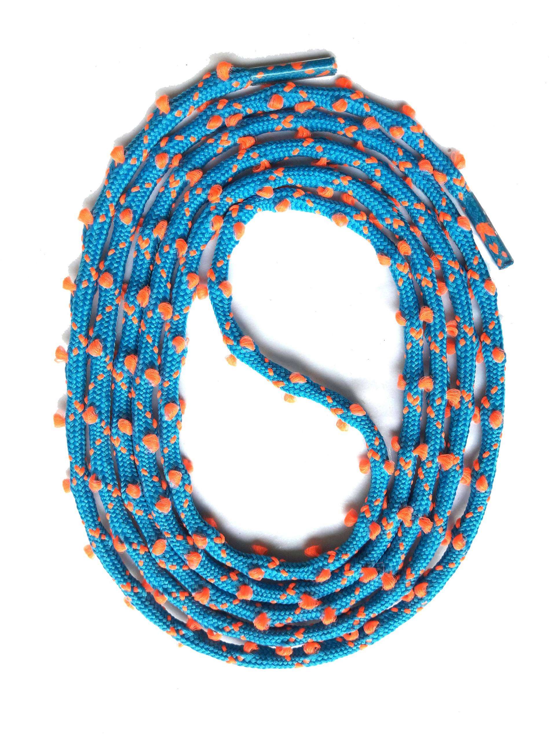 Snors - Schnürsenkel Rundsenkel Türkis/Neonorange 130cm, Ca. 3mm, Eingewebte Öhrchen Snors - Schnürsenkel Rundsenkel Türkis/Neonorange 130cm, Ca. 3mm, Eingewebte Öhrchen von SNORSshoefriends