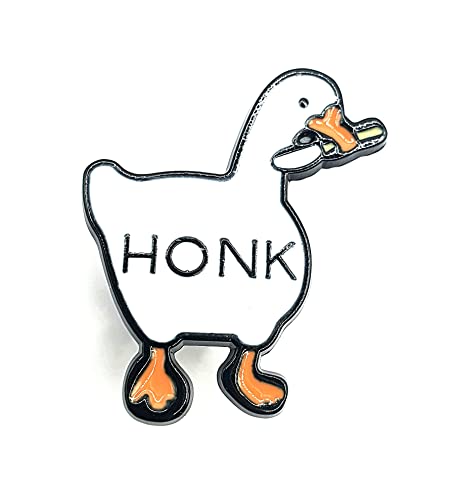 Anstecknadel aus Metall mit Aufschrift "Honk! The Goose Meme" von SNS Components