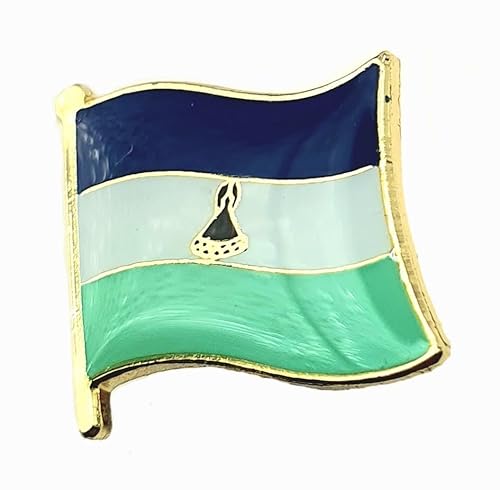Anstecknadel mit Lesotho-Flagge, Metall von SNS Components