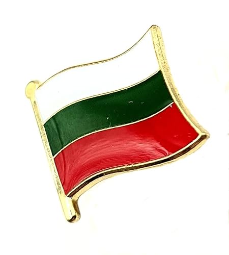 Bulgarien Bulgarien Bulgarische Metall Emaille Länderflagge Anstecker, Metall von SNS Components