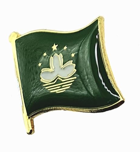 Macau Anstecknadel mit Landesflagge, Metall, Emaille von SNS Components