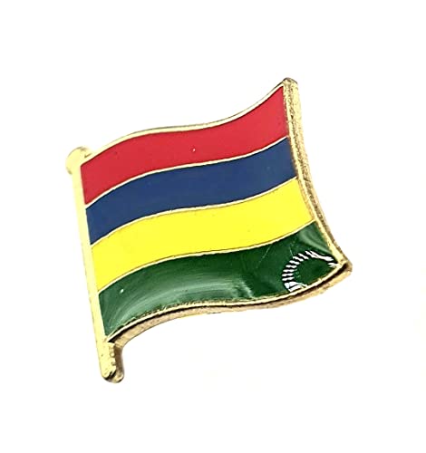 Mauritius Anstecknadel mit mauritianischer Flagge, Metall, Metall von SNS Components
