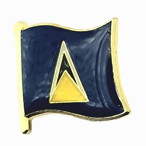 St. Lucia St. Lucia Karibik Metall Länderflagge Pin Badge von SNS Components