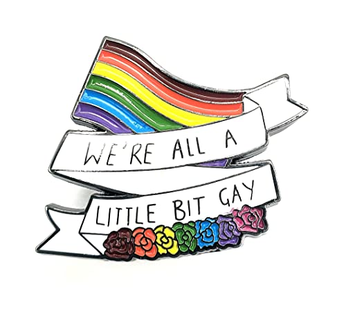 We're All A Little Bit Gay LGBT Pride Flagge Metall Emaille Anstecker von SNS Components