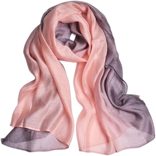 SNUG STAR Baumwolle Seidenschal Elegante Weiche Wraps Farbton Schals für Frauen (Verlauf - Pink) von SNUG STAR
