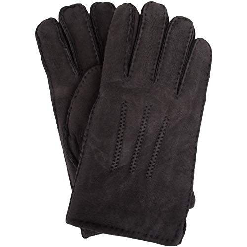 SNUGRUGS Herren Chester, Sheepskin Glove Handschuhe, (Grey Grey), (Herstellergröße: 9.5") von Snugrugs