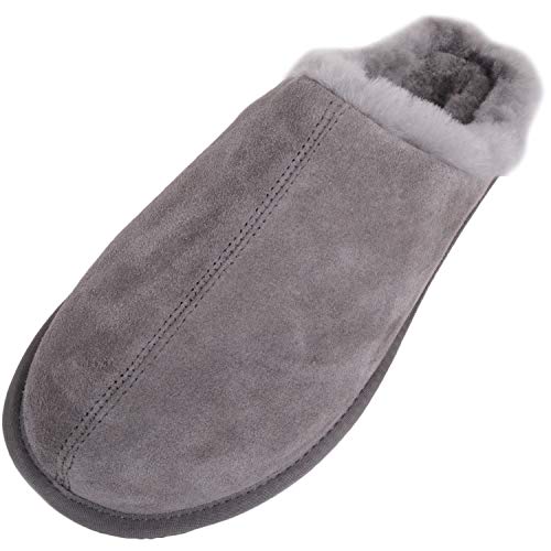 SNUGRUGS Herren Newbury Pantoffeln, grau, 45.5 EU von Snugrugs