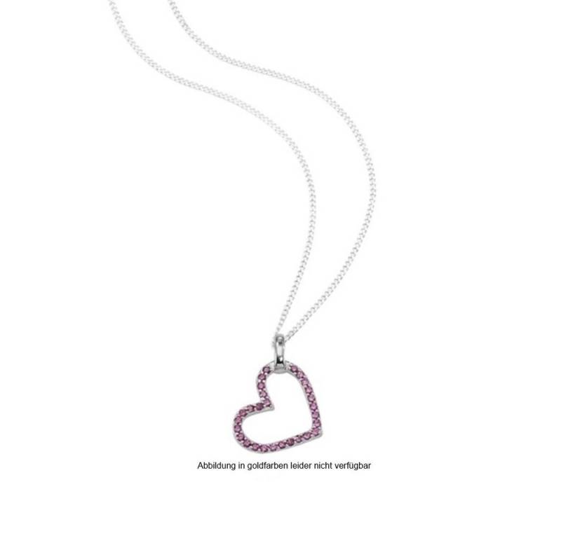 SO COSI Kette mit Anhänger Shape of my Heart Silber mit Steinbesatz von SO COSI