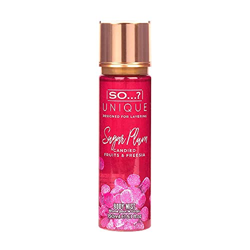 So…? Unique Damen Vegan Sugar Plum Duftendes Körpernebel, bodyspray für damen 150ml von SO…?