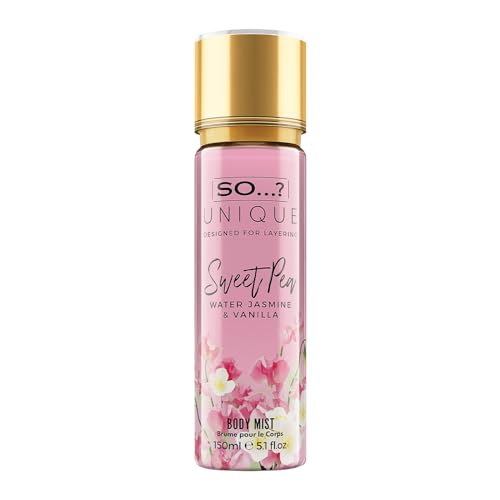 So…? Unique Damen Vegan Sweet Pea Duftendes Körpernebel, bodyspray für damen 150ml von SO…?