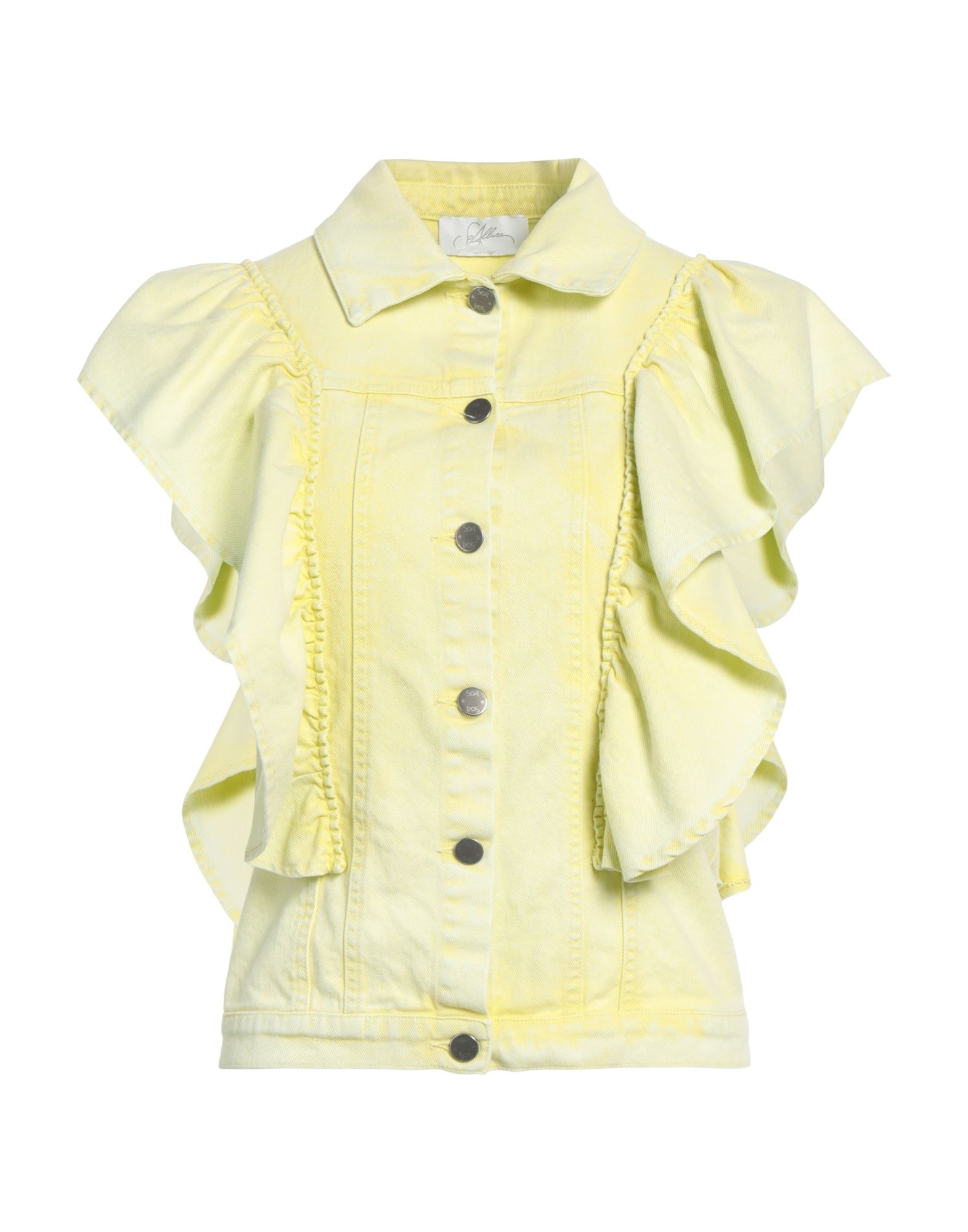 SOALLURE Jeansjacke/-mantel Damen Gelb SOALLURE Jeansjacke/-mantel Damen Gelb von SOALLURE