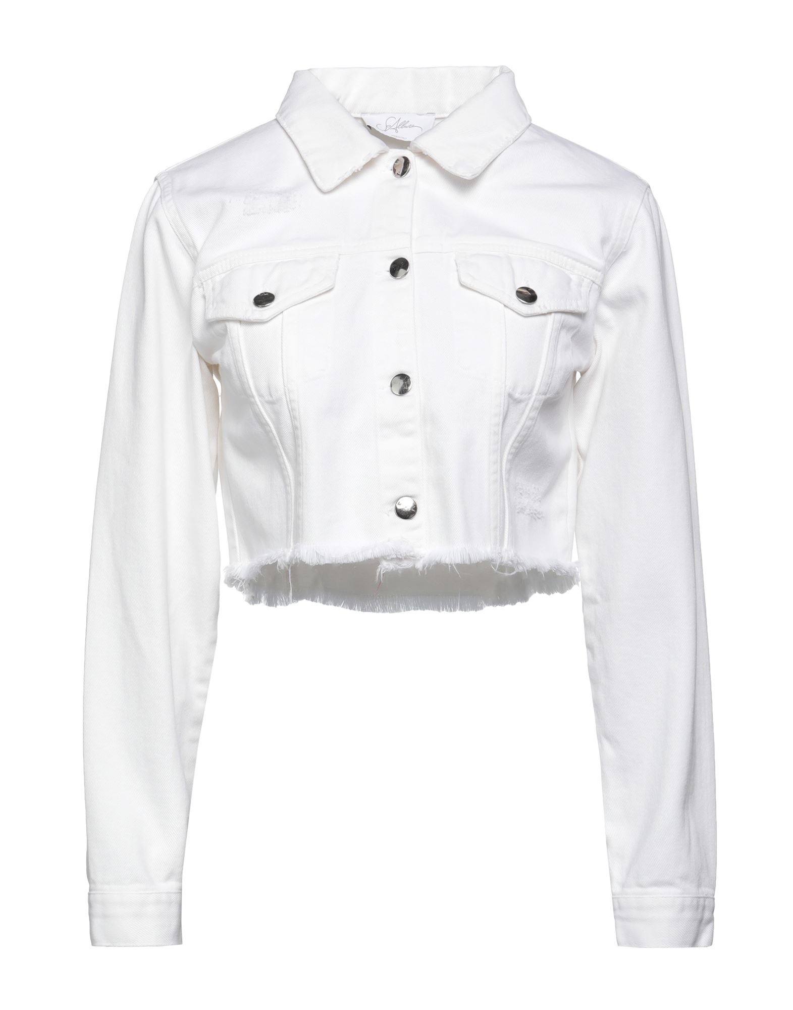 SOALLURE Jeansjacke/-mantel Damen Weiß von SOALLURE