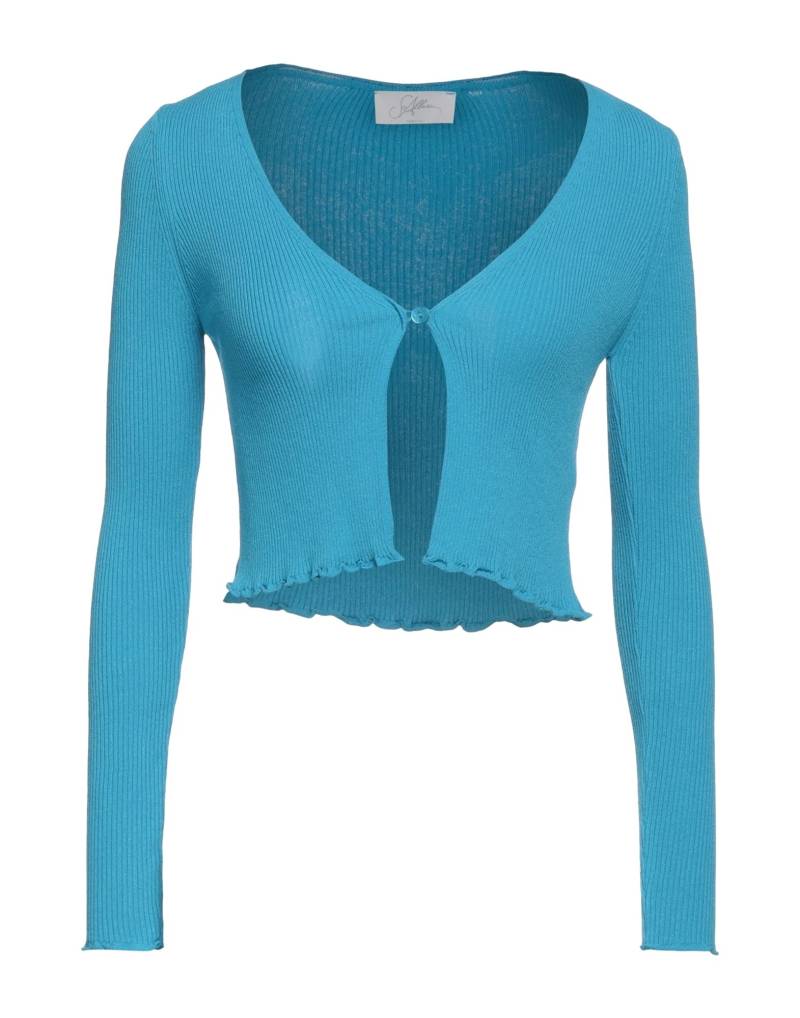 SOALLURE Strickjacke Damen Azurblau von SOALLURE