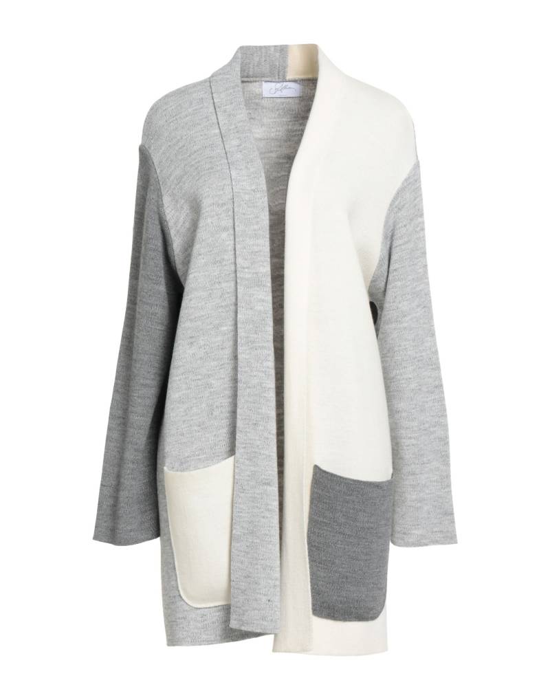 SOALLURE Strickjacke Damen Hellgrau von SOALLURE