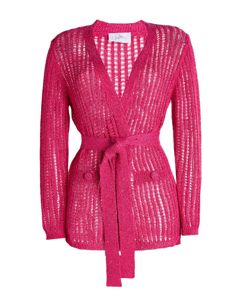 SOALLURE Strickjacke Damen Magenta von SOALLURE