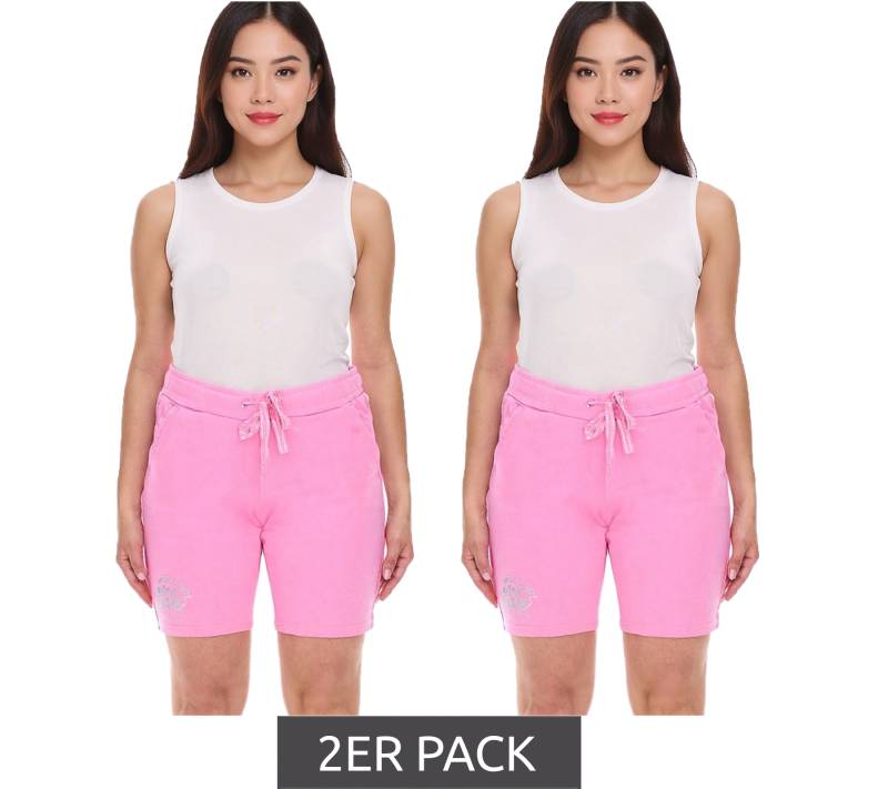 2er Sparpack SOCCX Damen Freizeit-Shorts kurze Baumwoll-Hose Sommer-Shorts 3643388_2007 Rosa 2er Sparpack SOCCX Damen Freizeit-Shorts kurze Baumwoll-Hose Sommer-Shorts 3643388_2007 Rosa von SOCCX