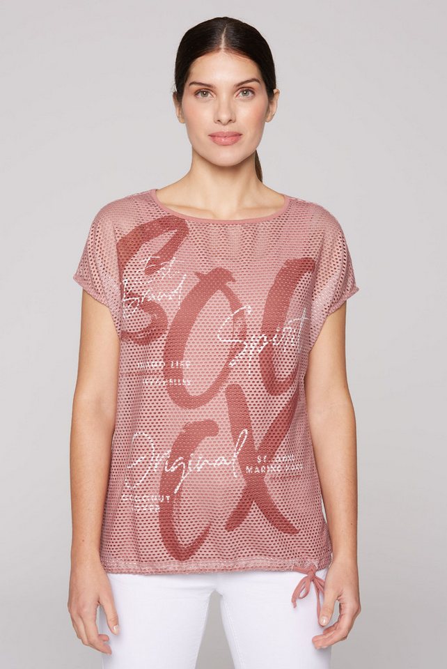 SOCCX 2-in-1-Shirt mit Bindeband am Saum SOCCX 2-in-1-Shirt mit Bindeband am Saum von SOCCX