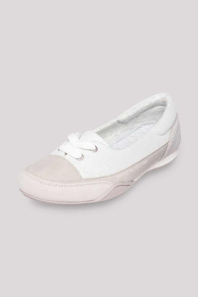 SOCCX Ballerina mit gepolsterter Textildecksohle von SOCCX
