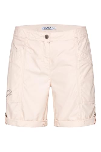 SOCCX Bermuda Damen, Shorts, Turn-Up, Baumwolle, Pflegeleicht, Milky Beige, S von SOCCX
