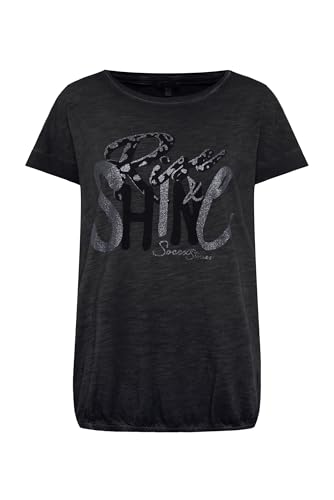 SOCCX Damen Ärmelloses Oversized-Shirt mit Gummizugsaum Black, XXL SOCCX Damen Ärmelloses Oversized-Shirt mit Gummizugsaum Black, XXL von SOCCX