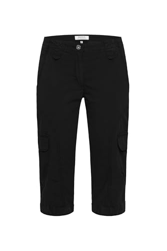 SOCCX Damen Basic Skater-Shorts mit Beintaschen Black XXL SOCCX Damen Basic Skater-Shorts mit Beintaschen Black XXL von SOCCX