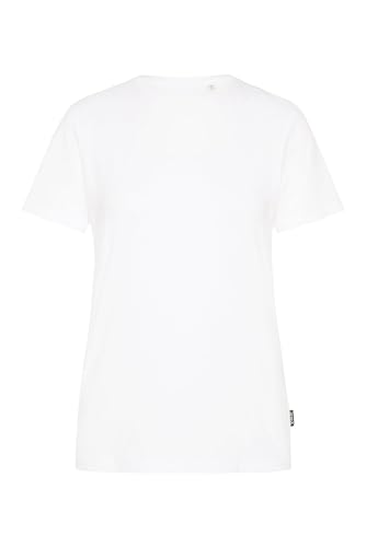 SOCCX Damen Basic T-Shirt mit Rundhalsausschnitt Opticwhite L von SOCCX