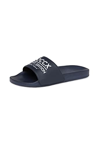 SOCCX Damen Beach Slipper mit Logo Design Ocean Navy 40 von SOCCX