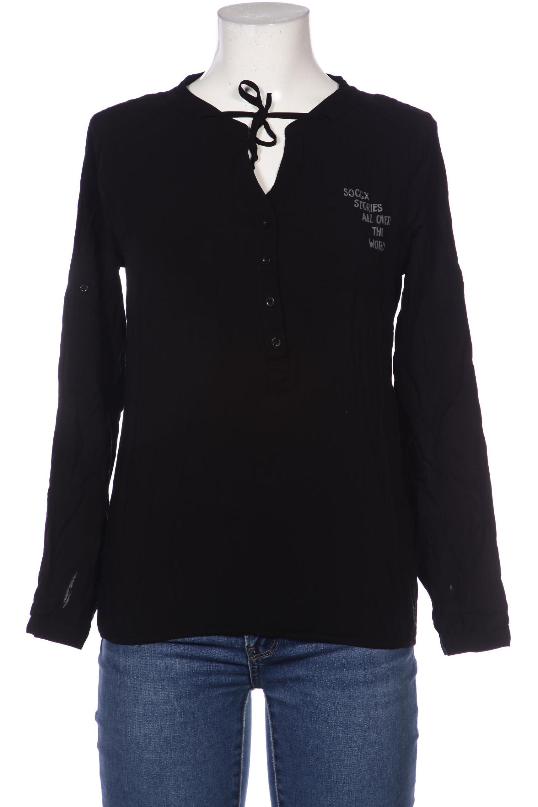 SOCCX Damen Bluse, schwarz von SOCCX