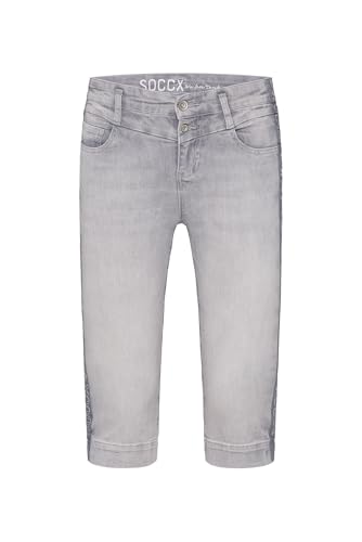 SOCCX Damen Capri Jeans KA:RA Regular Fit Grey Print, 32 SOCCX Damen Capri Jeans KA:RA Regular Fit Grey Print, 32 von SOCCX
