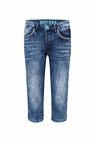 SOCCX Damen Capri Jeans LY:LI mit Taschen-Stitchings von SOCCX