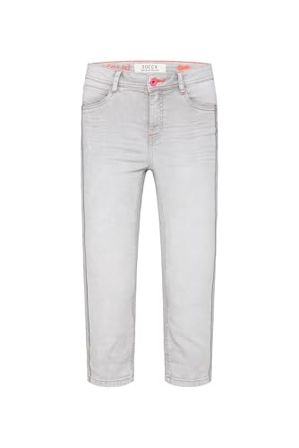 SOCCX Damen Capri Jeans NO:RA Regular Fit Cloudy Grey Jogg, 32 von SOCCX