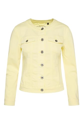 SOCCX Damen Coloured Jeansjacke JE:SSY Faded Yellow M von SOCCX