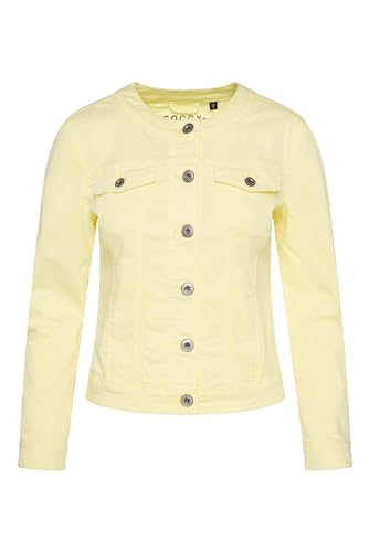 SOCCX Damen Coloured Jeansjacke JE:SSY Faded Yellow XXL von SOCCX