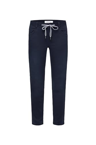 SOCCX Damen Comfort Fit Jeans NI:NO mit Tunnelzugband Blue Navy 30 von SOCCX