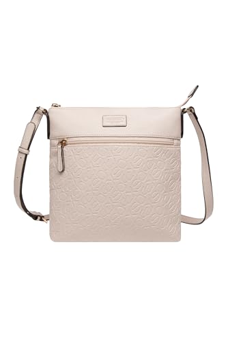 SOCCX Damen Crossbody Bag mit Logo-Prägungen Light Beige None von SOCCX