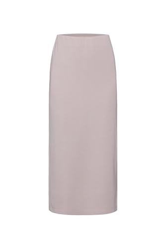 SOCCX Damen Gerader Midirock mit Elastikbund Pale Sand, M SOCCX Damen Gerader Midirock mit Elastikbund Pale Sand, M von SOCCX