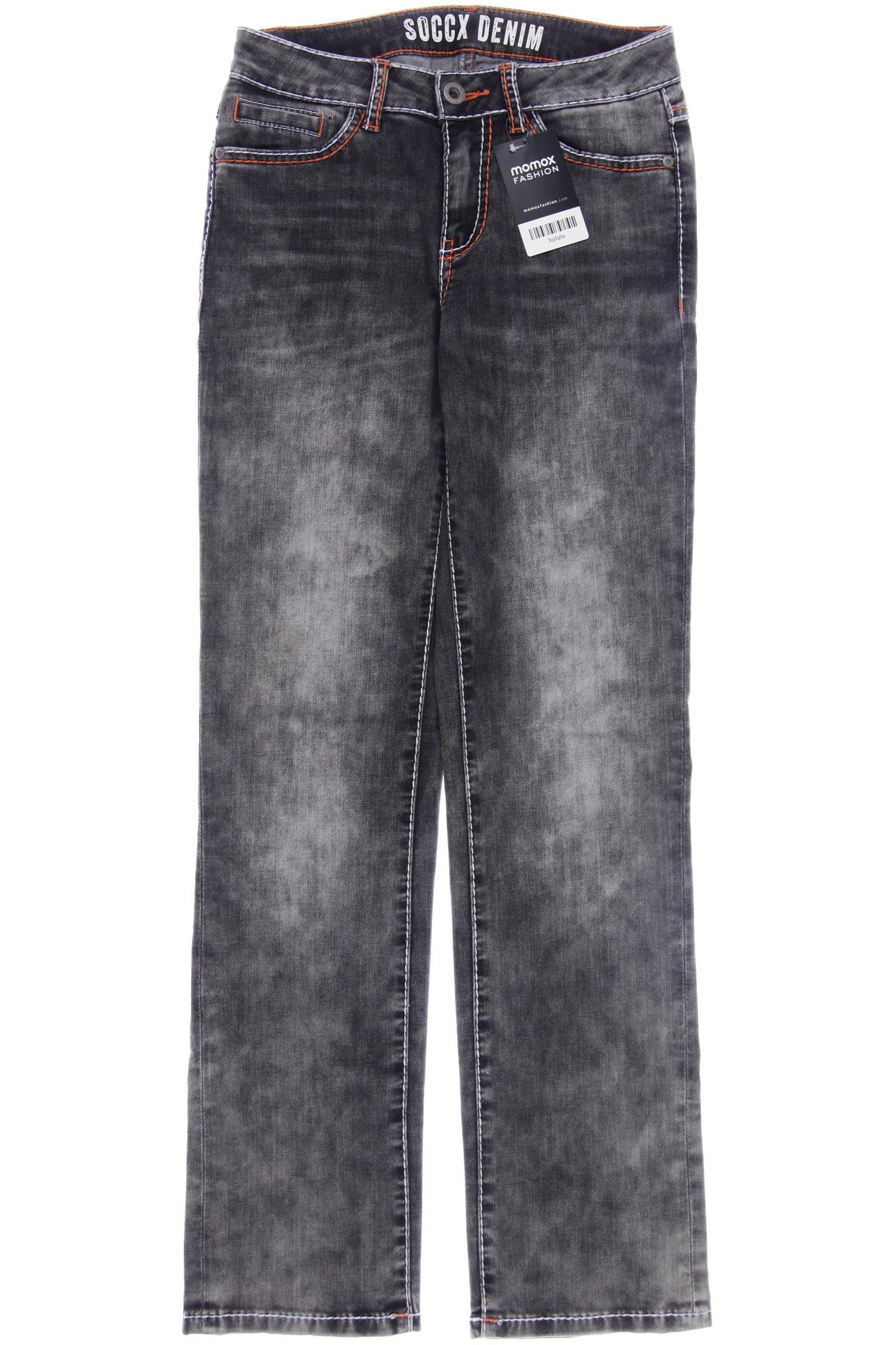 SOCCX Damen Jeans, grau von SOCCX