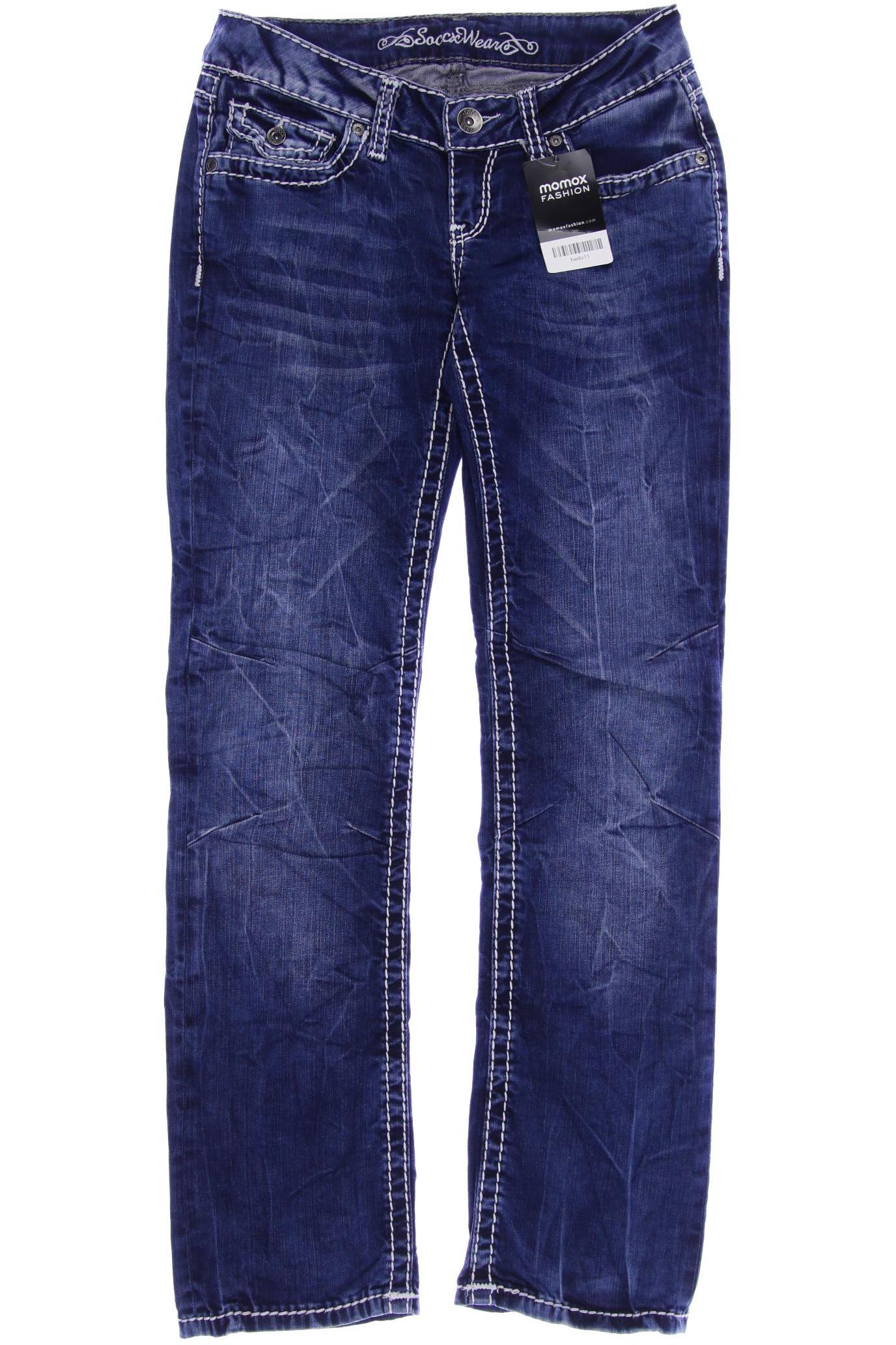 SOCCX Damen Jeans, blau von SOCCX