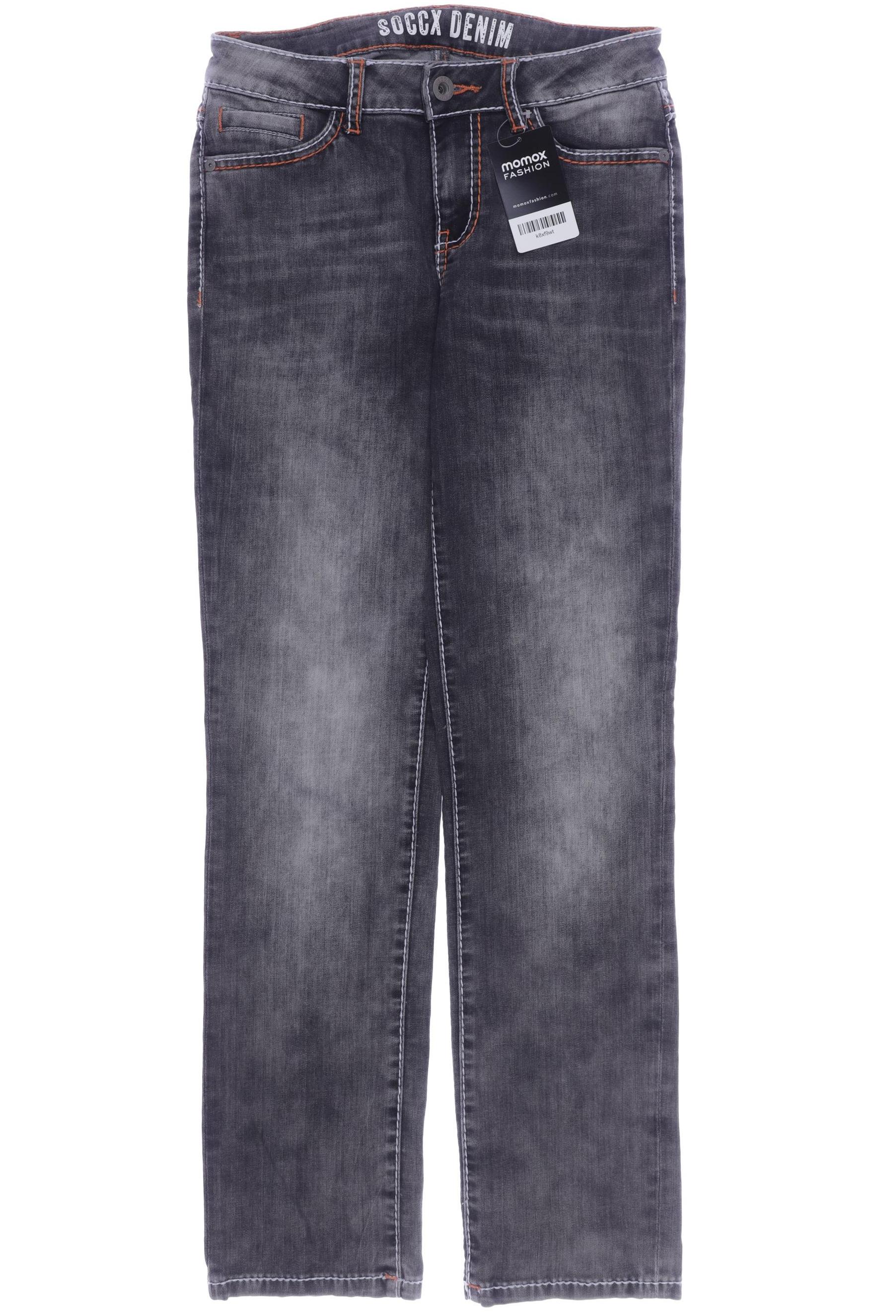 SOCCX Damen Jeans, grau von SOCCX