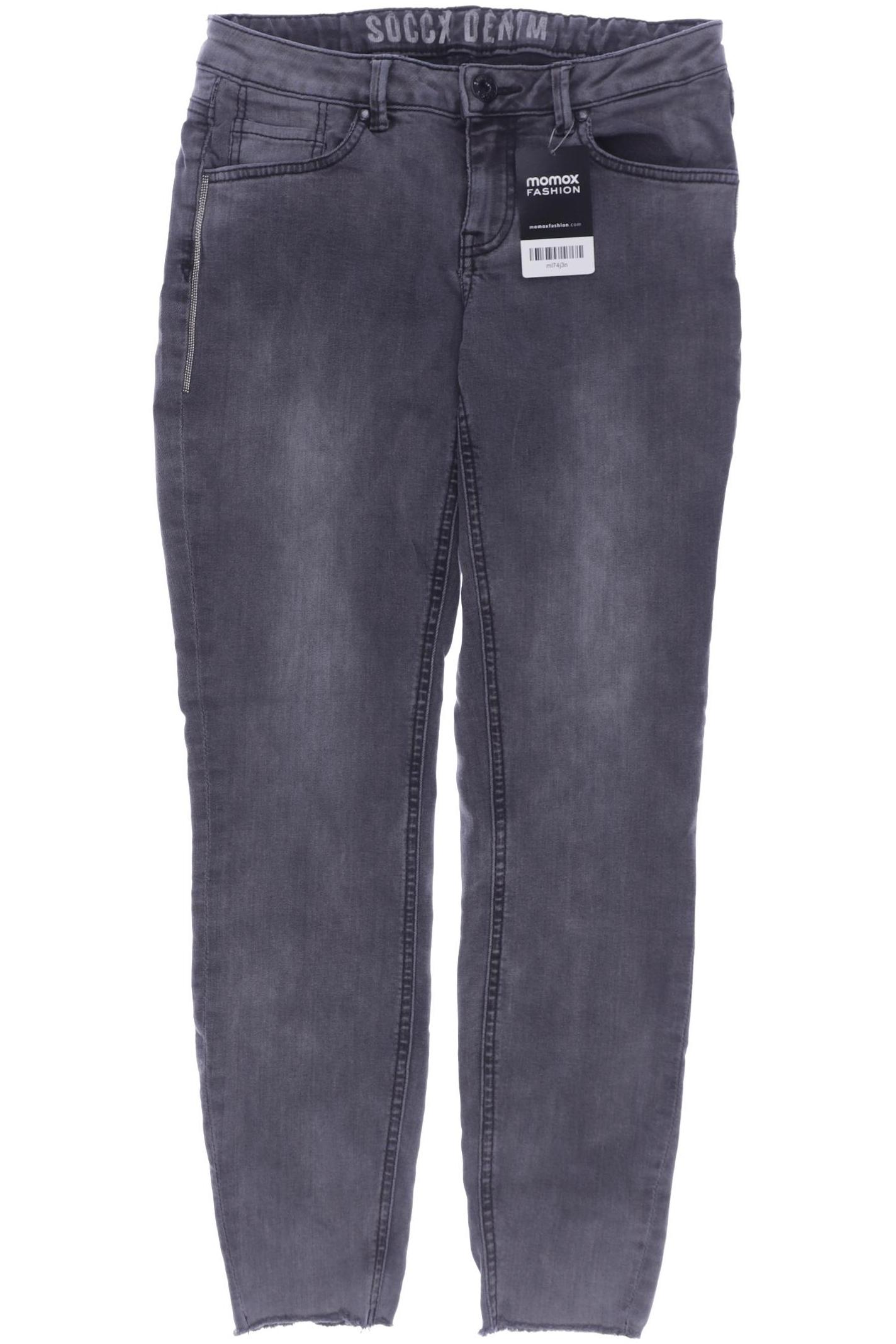 SOCCX Damen Jeans, grau von SOCCX