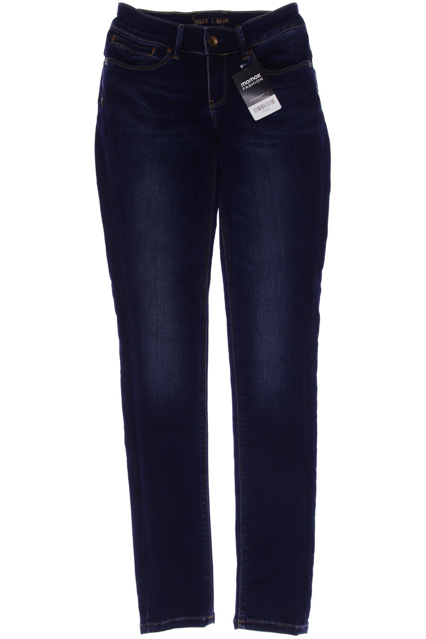 Soccx Damen Jeans, marineblau, Gr. 38 von SOCCX