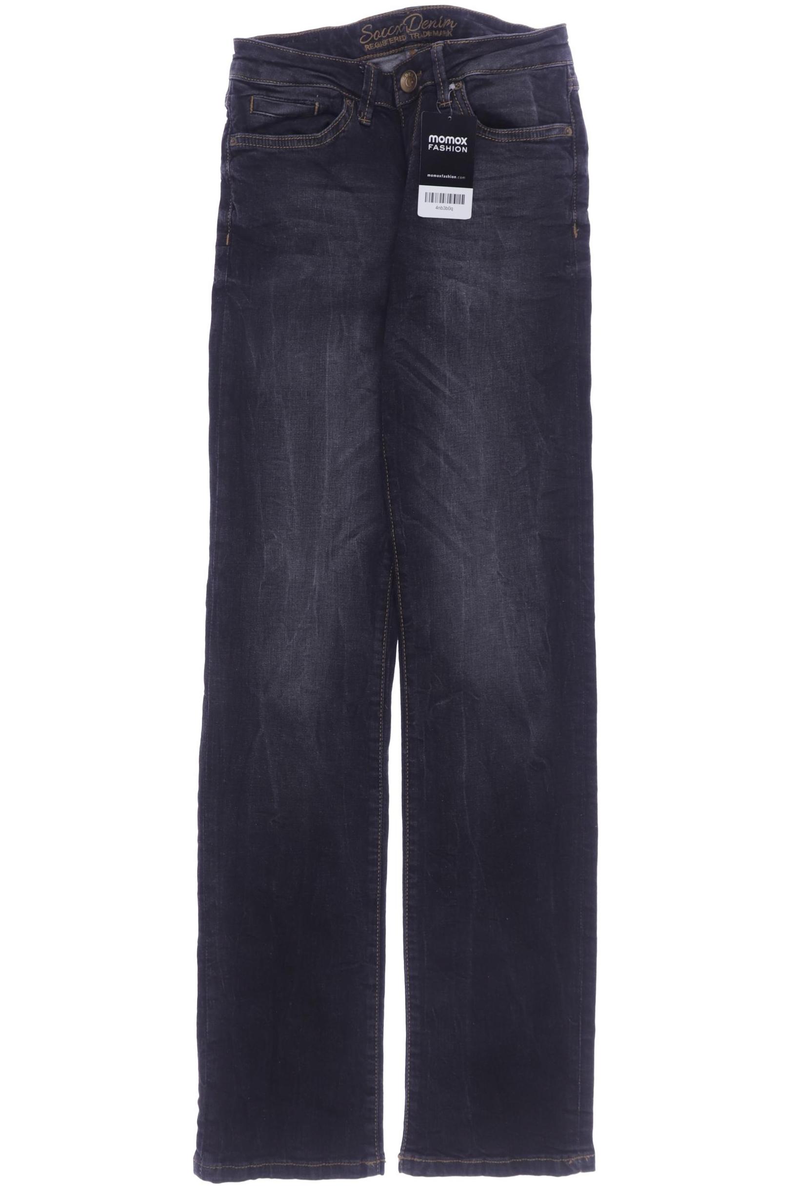 SOCCX Damen Jeans, schwarz von SOCCX